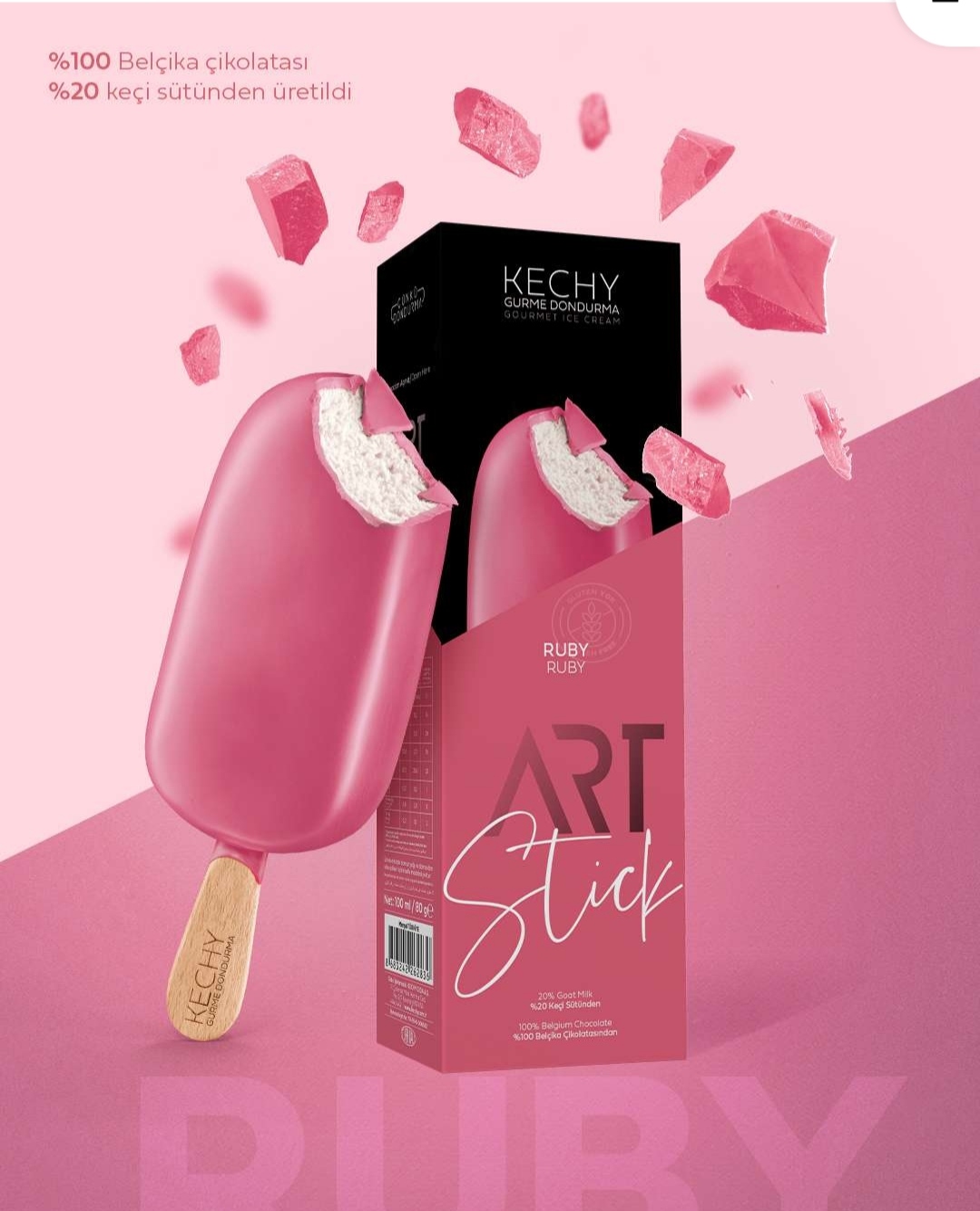 KECHY Art Stick Dondurma Ruby